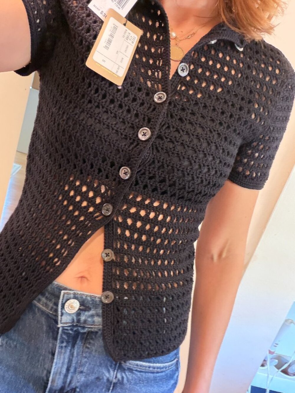 Rachel Comey Crochet Cardigan - Size Small - NWT